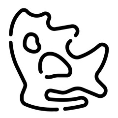 Obraz premium fossil Line Icon