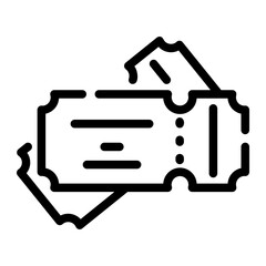 ticktes Line Icon