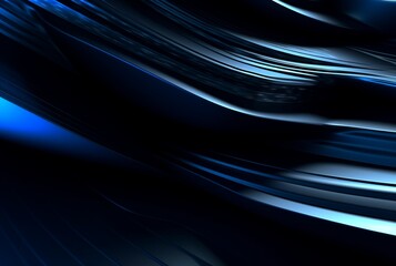 abstract blue and black background. generative ai