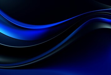 abstract blue and black background. generative ai