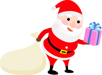 プレゼントを持っているサンタクロース