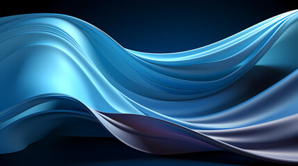 Ethereal Waters: Captivating Dark Cyan Waveform Design