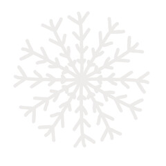 snowflake on white