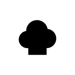 hat chef logo template vector flat illustration on white background..eps