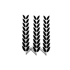 wheat logo vector template flat illustration on white background..eps