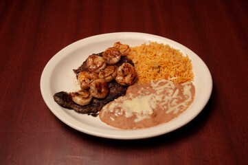 steak and shrimp