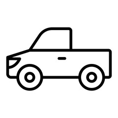 Pick-up truck icon