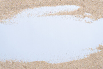 Sand on white background
