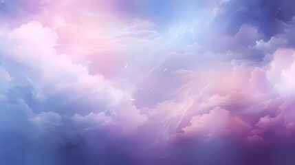 Ethereal Visions: A Dream in Sky Blue and Purple