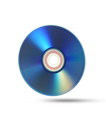 cd or dvd isolated on transparent background. 