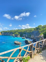 Naklejka premium beach and sea