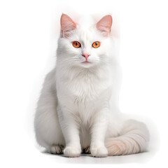 Obraz premium Turkish Van Cat , Isolated On Transparent, PNG, HD