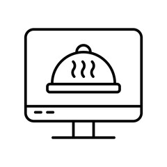 Online food delivery icon