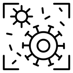 Fototapeta premium virus icon