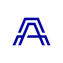 Monogram design vector logo. Monogram initial letter mark A logo design. Monogram design vector logo. Monogram initial letter mark A logo design simple A monogram