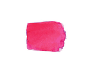 red watercolour brush stroke