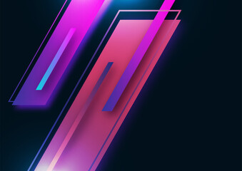 Modern abstract geometric background. Colorful tilted rectangles. Place for text. Corporate design. Vector