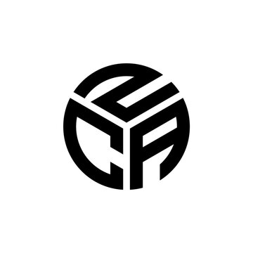 ZCA letter logo design on white background. ZCA creative initials letter logo concept. ZCA letter design.
