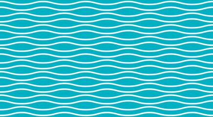 One-color seamless pattern with waves