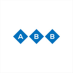 ABB letter logo design on white background. ABB creative initials letter logo concept. ABB letter design.
