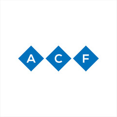 ACF letter logo design on white background. ACF creative initials letter logo concept. ACF letter design.
