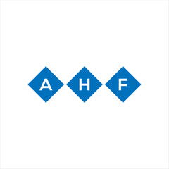 AHF letter logo design on white background. AHF creative initials letter logo concept. AHF letter design.
