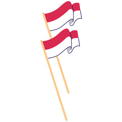 Indonesia Flag Illustration