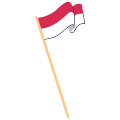 Indonesia Flag Illustration