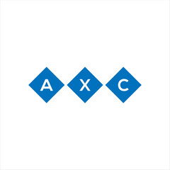 AXC letter logo design on white background. AXC creative initials letter logo concept. AXC letter design.
