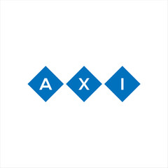 AXI letter logo design on white background. AXI creative initials letter logo concept. AXI letter design.

