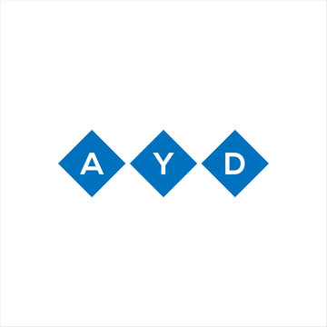 AYD letter logo design on white background. AYD creative initials letter logo concept. AYD letter design.
