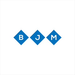 BJM letter logo design on white background. BJM creative initials letter logo concept. BJM letter design.
