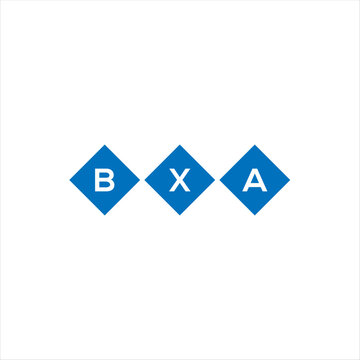 BXA letter technology logo design on white background. BXA creative initials letter IT logo concept. BXA setting shape design
