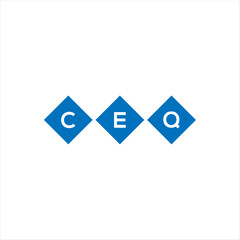 CEQ letter technology logo design on white background. CEQ creative initials letter IT logo concept. CEQ setting shape design
