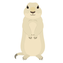 プレーリードッグのイラスト