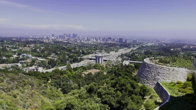 Static view of Los Angeles California taken from The Getty Center.
