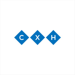 CXH letter technology logo design on white background. CXH creative initials letter IT logo concept. CXH setting shape design
