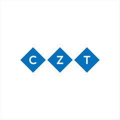 CZT letter technology logo design on white background. CZT creative initials letter IT logo concept. CZT setting shape design
