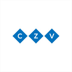 CZV letter technology logo design on white background. CZV creative initials letter IT logo concept. CZV setting shape design
