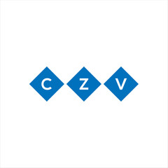 Fototapeta premium CZV letter technology logo design on white background. CZV creative initials letter IT logo concept. CZV setting shape design 