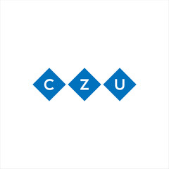 CZU letter technology logo design on white background. CZU creative initials letter IT logo concept. CZU setting shape design
 - obrazy, fototapety, plakaty