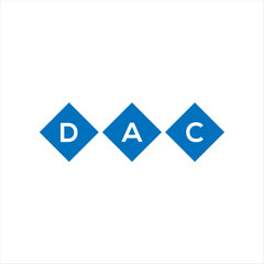 DAC letter technology logo design on white background. DAC creative initials letter IT logo concept. DAC setting shape design
