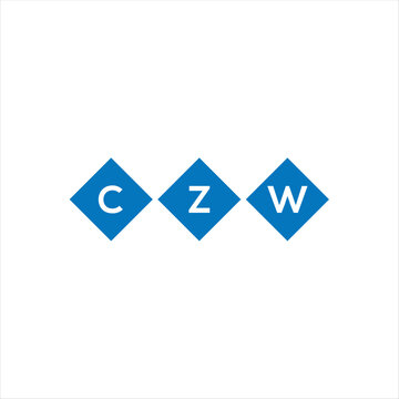 CZW letter technology logo design on white background. CZW creative initials letter IT logo concept. CZW setting shape design
