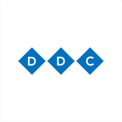 DDC letter technology logo design on white background. DDC creative initials letter IT logo concept. DDC setting shape design
