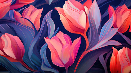 Background Patterns of tulip flower