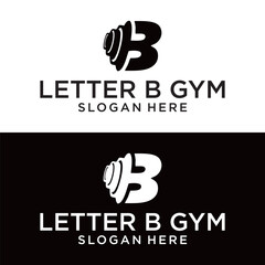 Letter B gym  Logo
