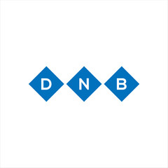 DNB letter technology logo design on white background. DNB creative initials letter IT logo concept. DNB setting shape design
