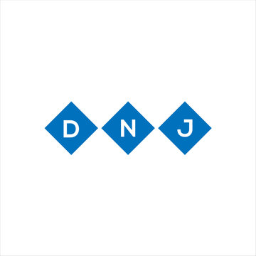 DNJ letter technology logo design on white background. DNJ creative initials letter IT logo concept. DNJ setting shape design
