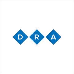 DRA letter technology logo design on white background. DRA creative initials letter IT logo concept. DRA setting shape design
