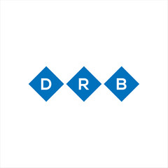 DRB letter technology logo design on white background. DRB creative initials letter IT logo concept. DRB setting shape design
